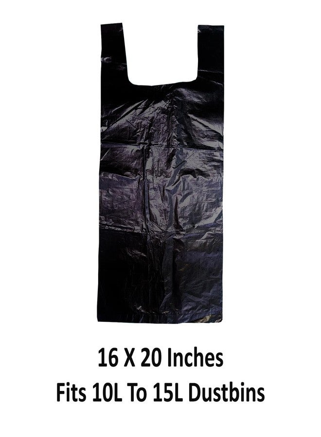 Flere Dustbin Bags for Home, Kitchen & Office | Garbage Bags 100 Pcs Pack | Black Disposable Poly Bags for Wet & Dry Waste (Size: 16x20 Inch, Fits 10L Bins) (Pack of 1) - Image 2